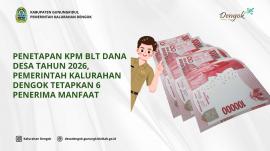 Penetapan KPM BLT Dana Desa Tahun 2026, Pemerintah Kalurahan Dengok Tetapkan 6 Penerima Manfaat